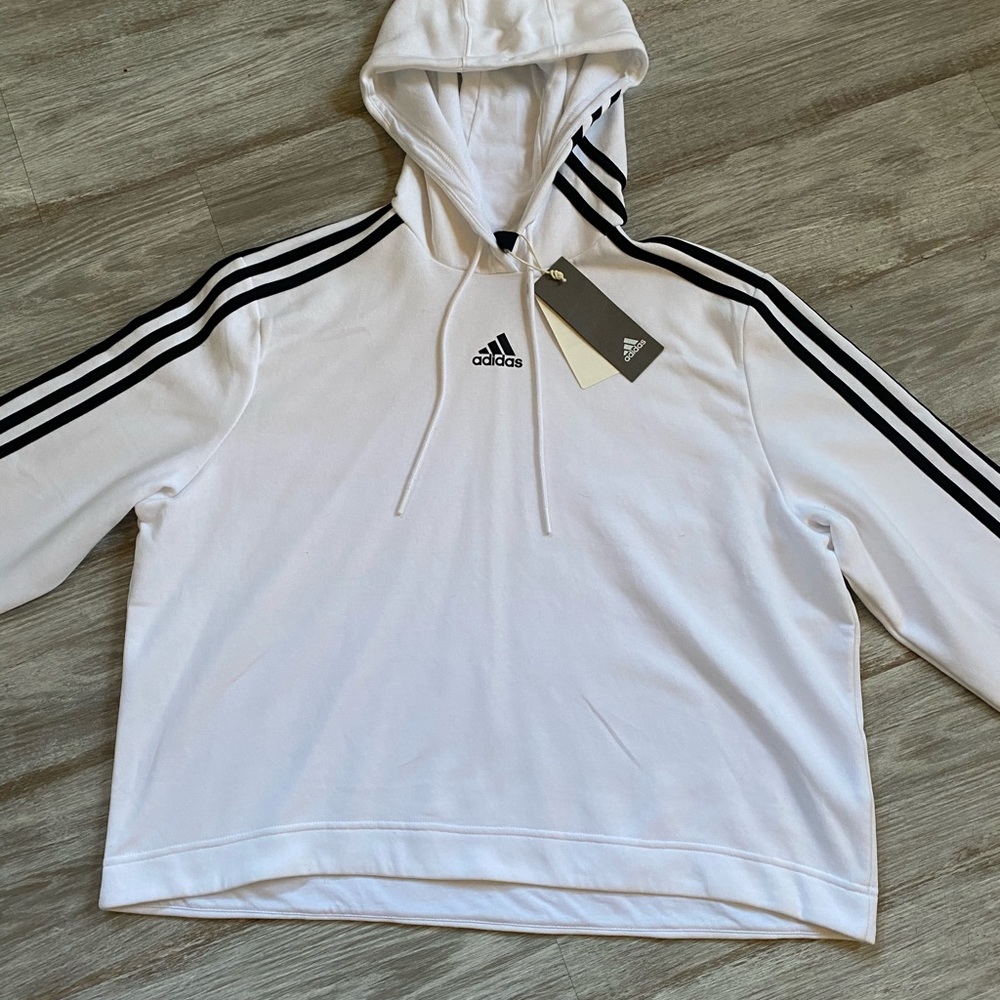adidas new black and white hoodie